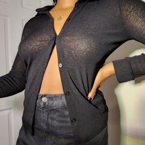 Black ASOS Button Up